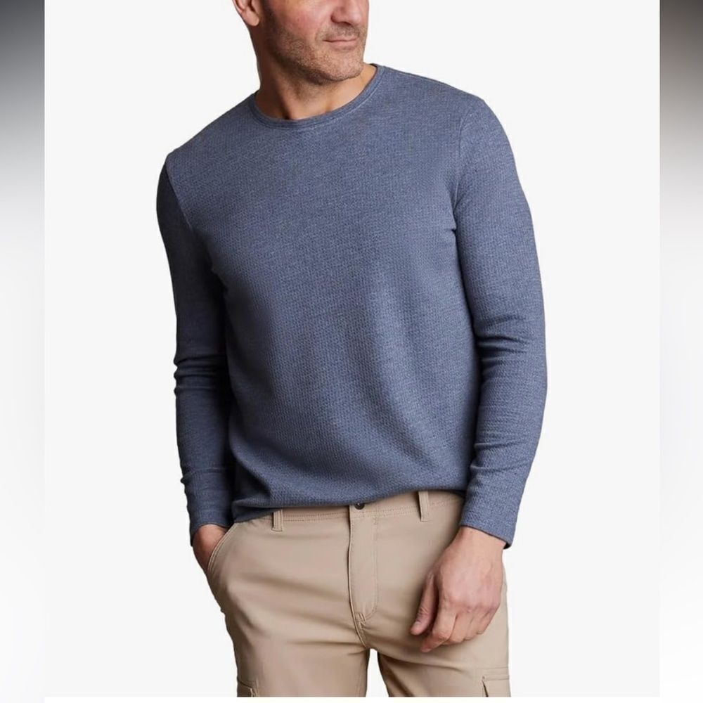 English Laundry Men’s Long Sleeve Crewneck Regular Fit Shirt